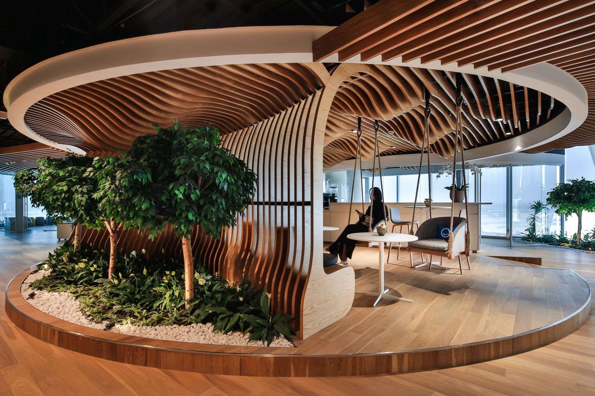 Le design biophilique dans ses locaux : un décor intelligent et revigo