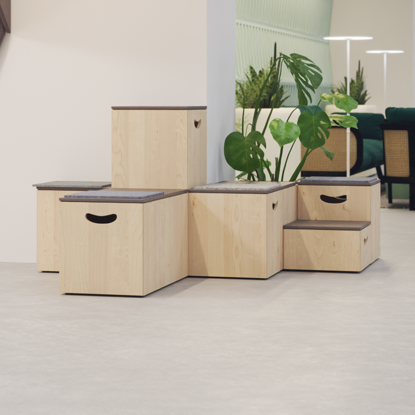 mobilier écologique Tijo de l'entreprise Haworth